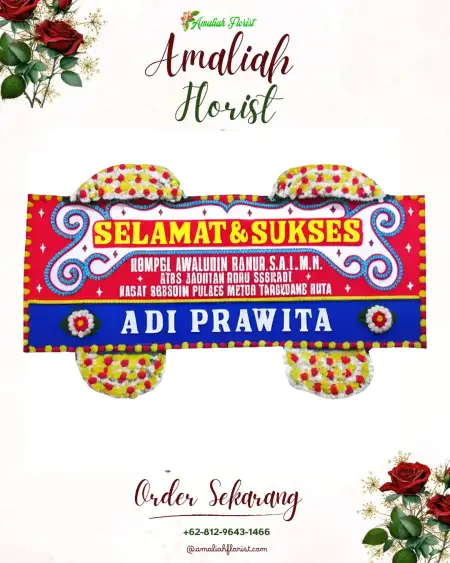 Papan Bunga Ucapan Selamat Prigi